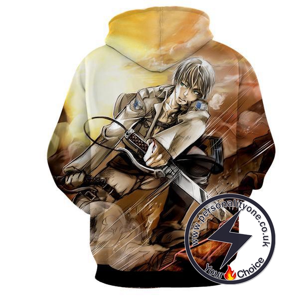 Attack On Titan -Eren Yeager 3D - Attack On Titan Hoodies
